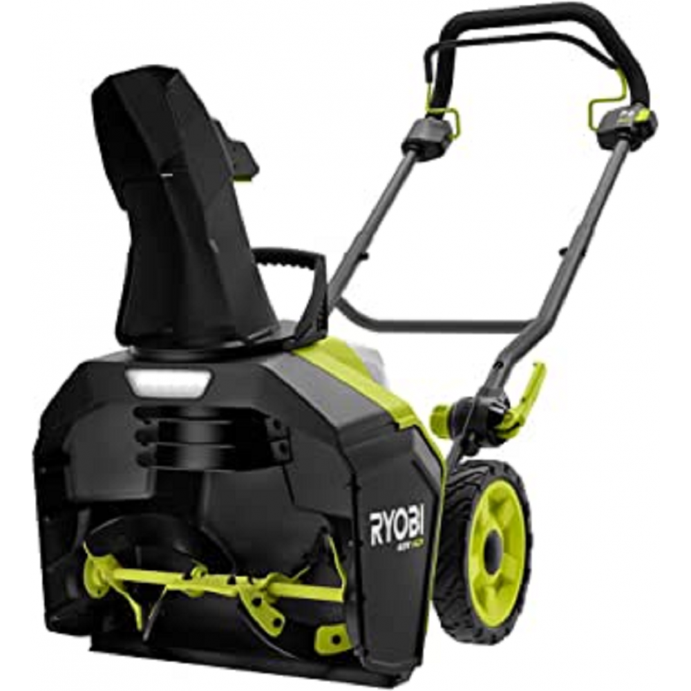 RYOBI 40V HP Brushless 18in Single-Stage Cordless Electric Snow Blower with 6.0Ah Battery and Charger