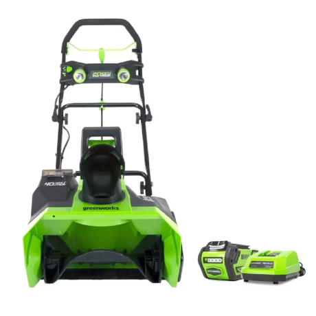 Greenworks 40-Volt 20-in Single-Stage Cordless Electric Snow Blower