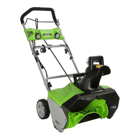 Greenworks GWSN20130 13a 20 Corded Snow Thower, Green