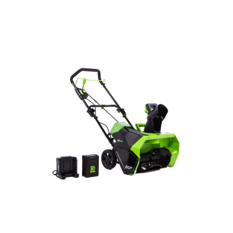 Greenworks PRO 20 in. 60-Volt Battery Cordless Single-Stage Snow Blower with 4.0