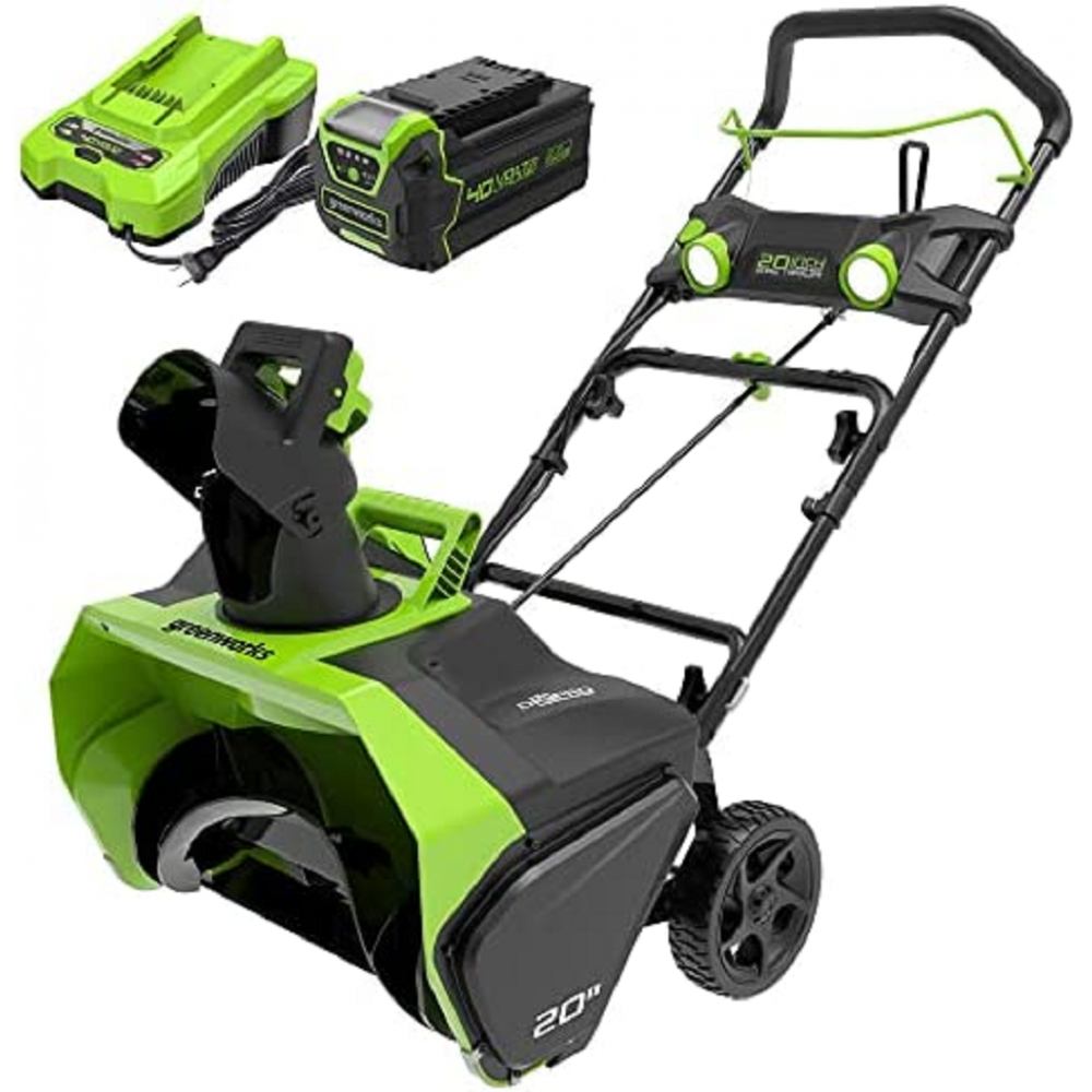 Greenworks 40-Volt 20-in Single-Stage Cordless Electric Snow Blower